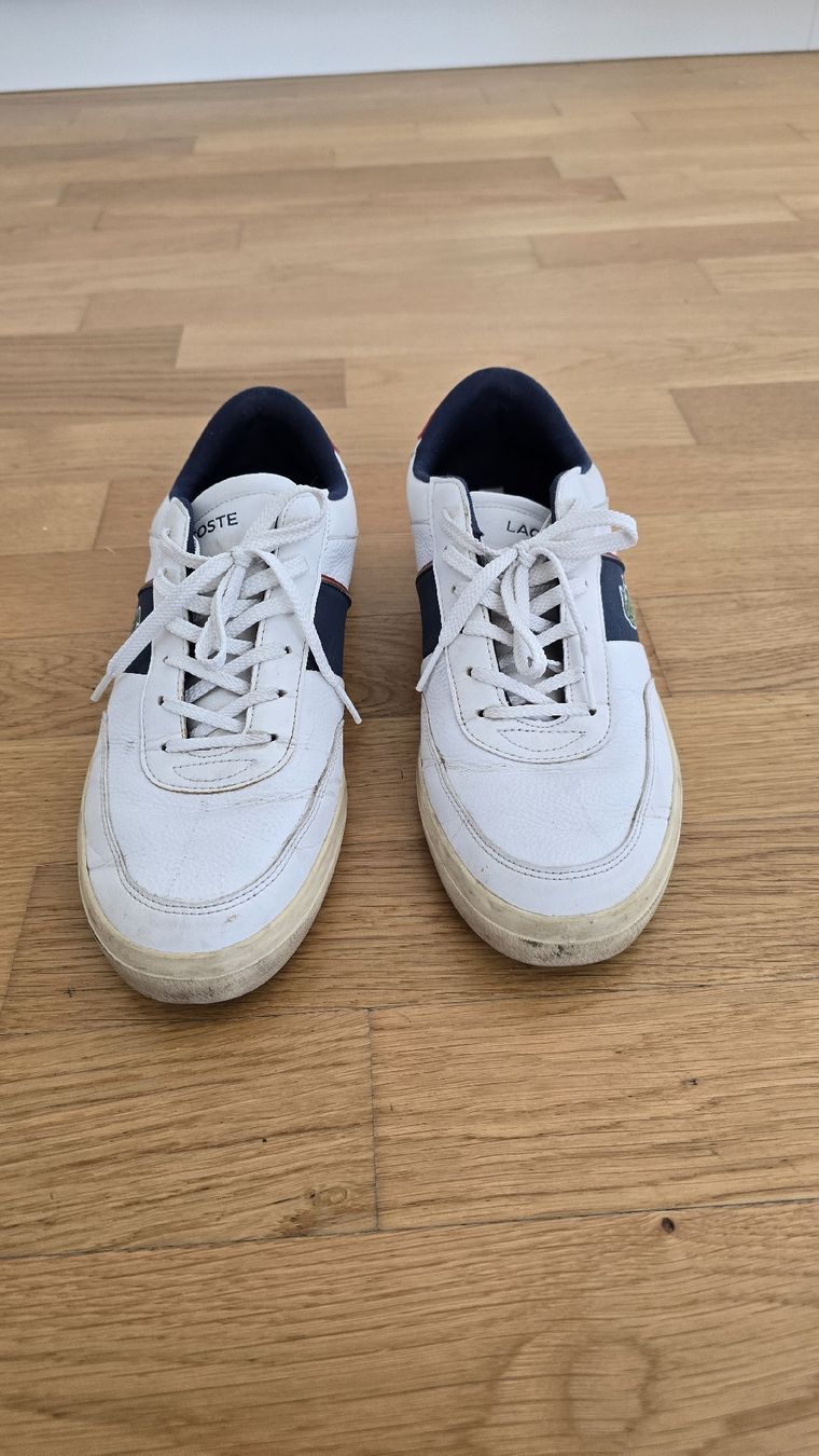Lacoste Scarpe da uomo: Lacoste Sneaker, Gr. 42, weiss/blau/rot,. – Usato da Romanshorn venduto da kha_wgs8 1