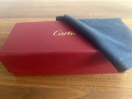Cartier Box mit Brillentuch. NEU