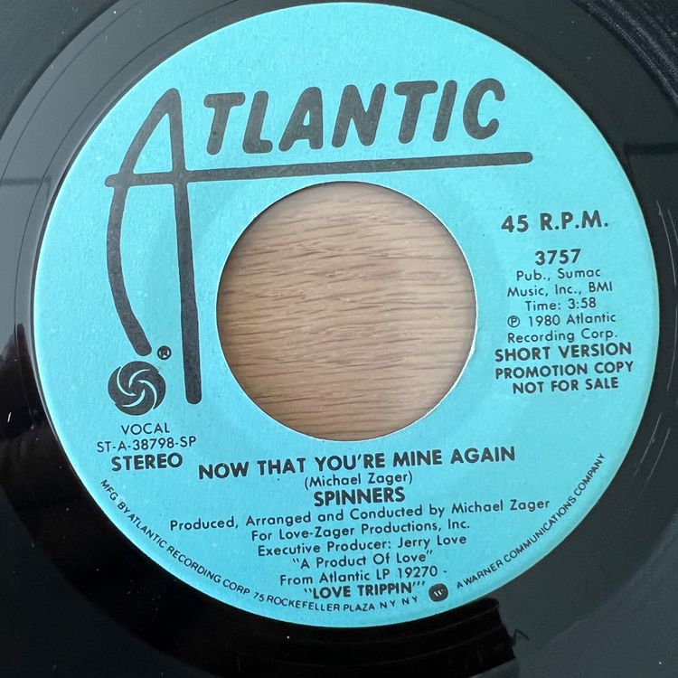 Spinners Now That You're Mine Again* / USPromo 1980 TOP Kaufen auf