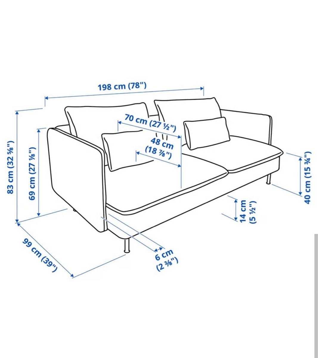 Divani: IKEA Söderhamn mit Hocker – Usato da Winterthur venduto da Divns 4