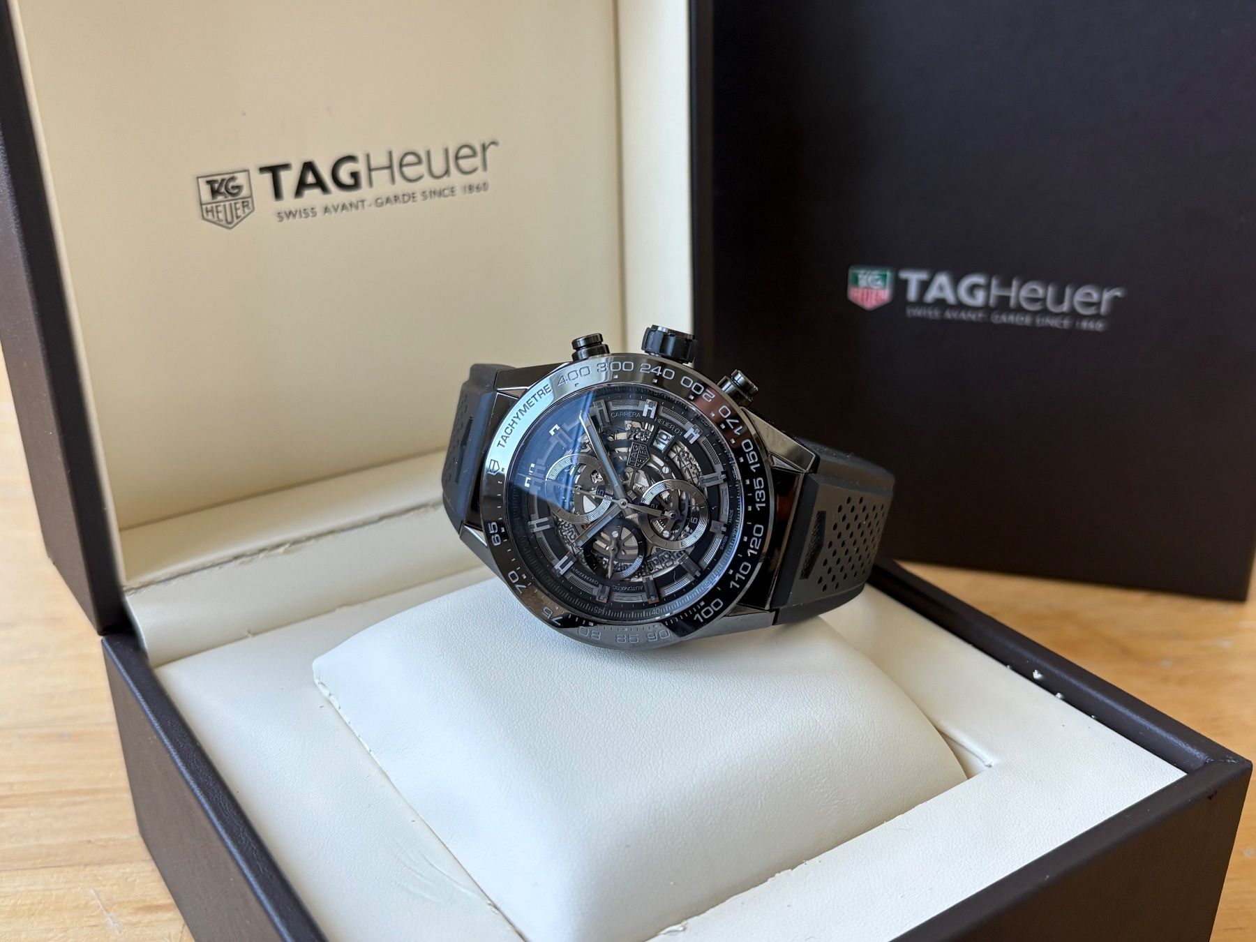 Tag Heuer Orologi: Tag Heuer Carrera Heuer 01 Ceramic Fullset – Usato da Birsfelden venduto da Mynos 5