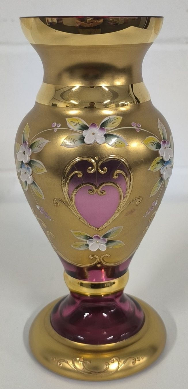 Vasen & Gefässe: Klassische böhmische Kunstglas-Vase – Gebraucht aus Rüti ZH von Restwert_Rueti_ZH
