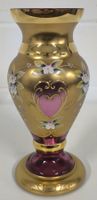 Klassische böhmische Kunstglas-Vase