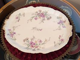 Porzellanplatte Frankreich Blumen 31 cm