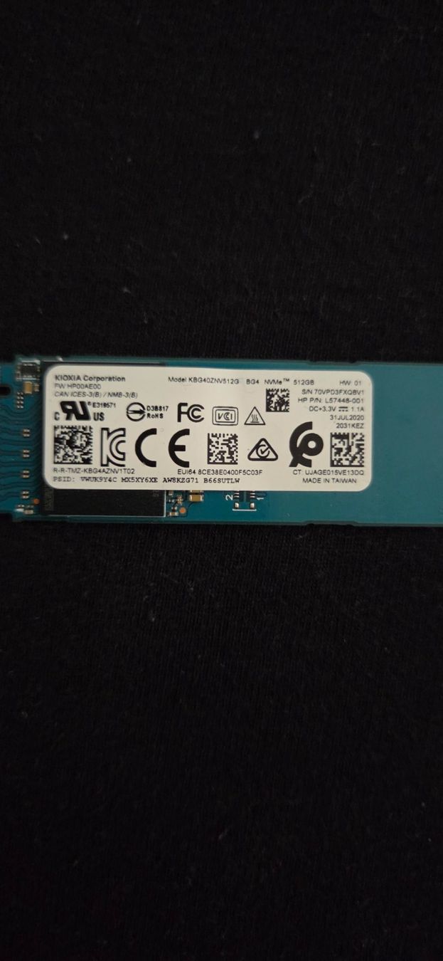 Harddisks: Kioxia 512GB SSDNvme – Gebraucht aus Zihlschlacht von vogelgrip 1