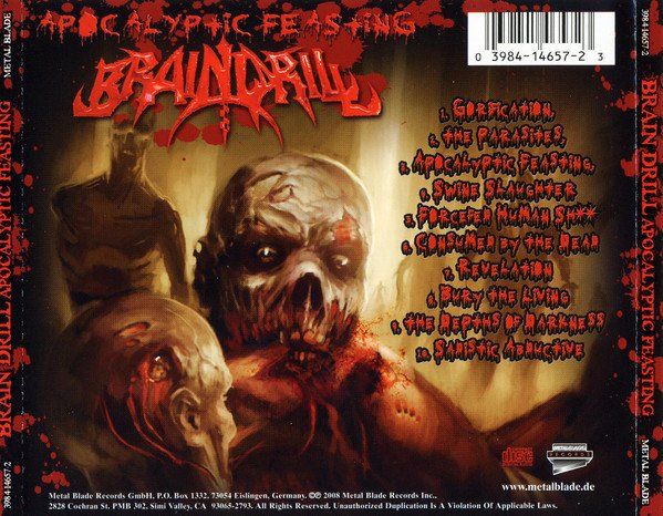 CD: Brain Drill – Apocalyptic Feasting - Vergriffen - c – Usato da Brittnau venduto da Zibu 1