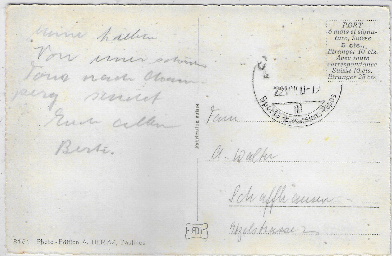 Cartoline postali: Teleferique Champery-Planachaux et Dents du Midi – Usato da Ettingen venduto da Kartenplanet 1