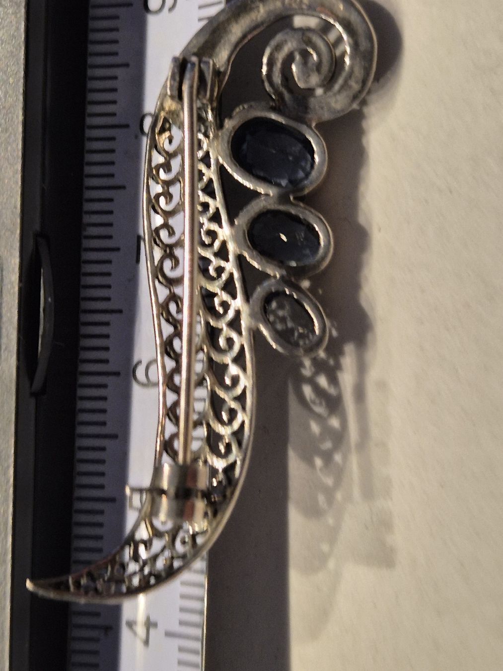 Spille & Fermagli: Silber Brosche Vintage Schmuck Topas Unikat – Usato da Russikon venduto da eunicetungol 5