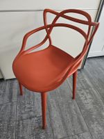 Sehr bequemer, roter Masters Stuhl von Kartell, Top!