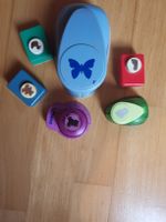 Lot de 6 perforatrices motifs papillons animaux