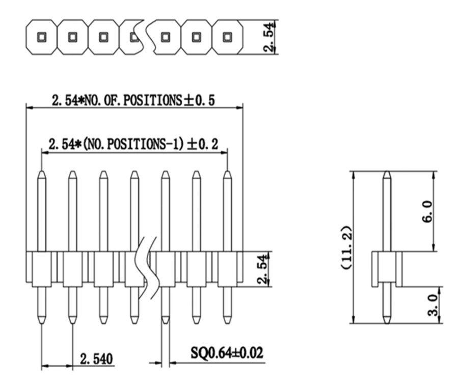 Elektronikbauteile: 10 Stk. 40Pin Stiftleiste 2.54mm male header – Neu und originalverpackt aus Illnau von diy-shop 1