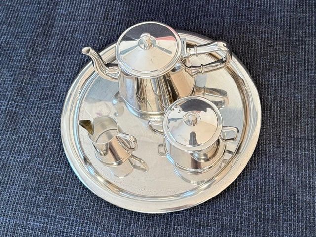 Set di piatti: Kaffee- oder Teekrug-Set, Edelmetall, 5-teilig – Usato da Lostorf venduto da Nick1258 1