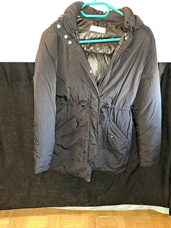 Veste noire d'hiver pour enfant 158, Doudoune noire 152