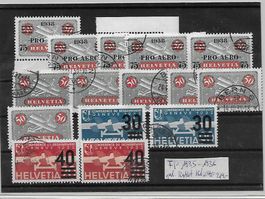 FO 1935 - 1938 gest. Restlot Kat: CHF 214.-