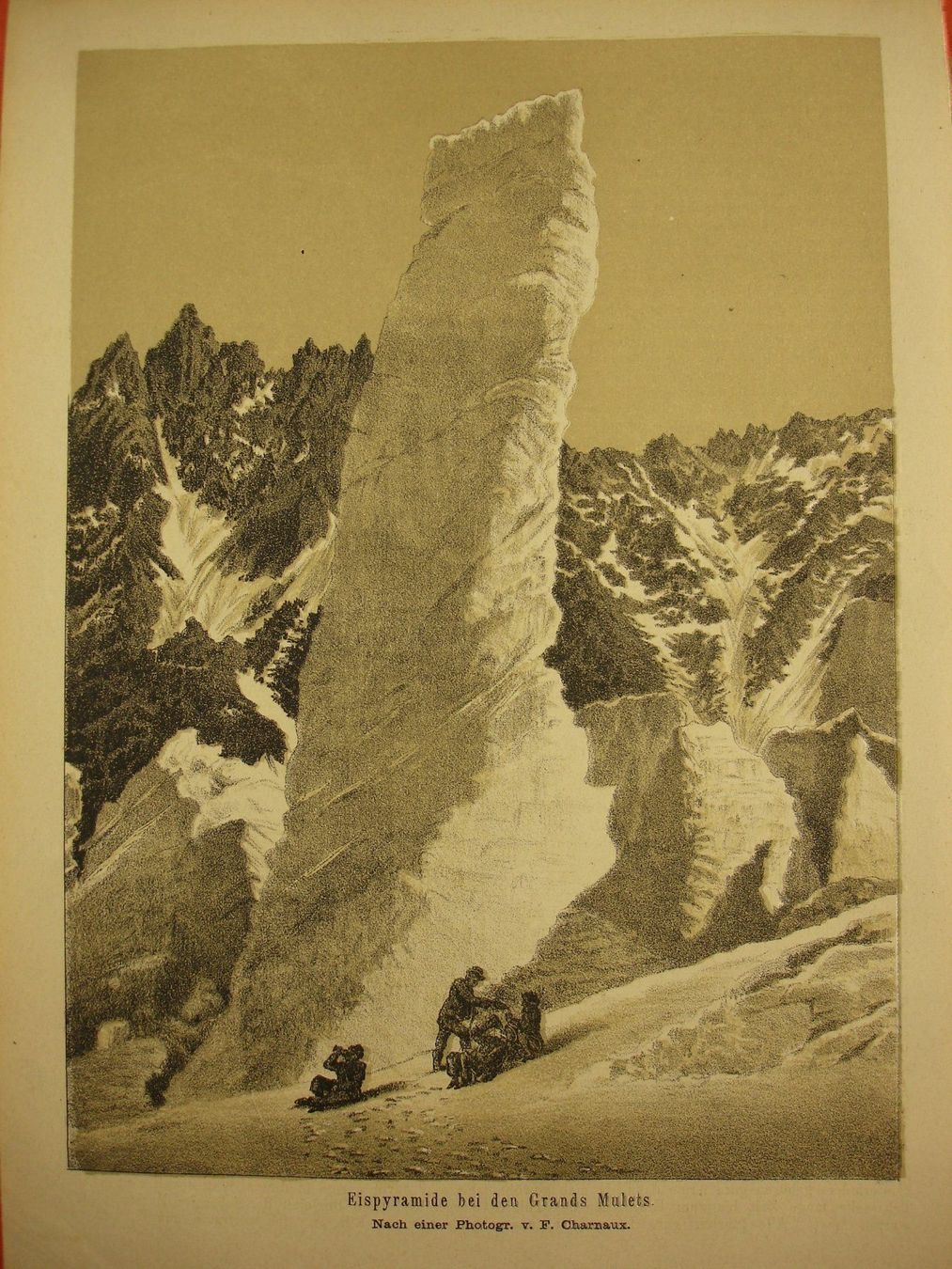 Arts picturaux & lithographies: GRAND MULETS EISPYRAMIDE, LITHO 1881 – D'occasion à Grüningen par Kartensammler 1
