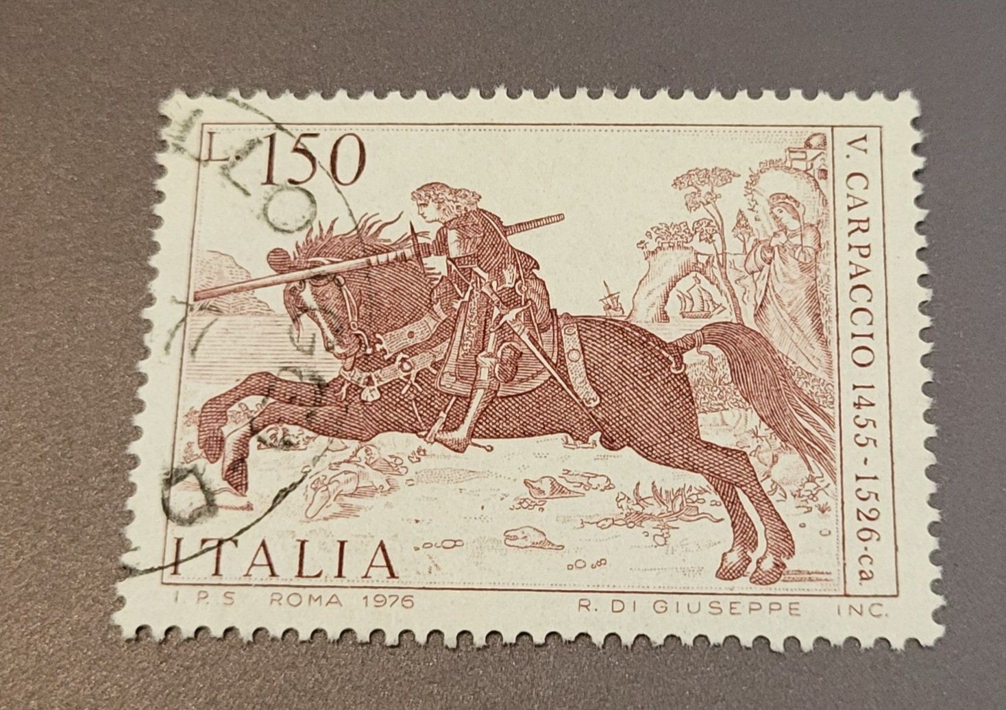 Tutti i francobolli: Italien 1976 Pferde briefmarke – Usato da St Gallen venduto da Stampsalshobby