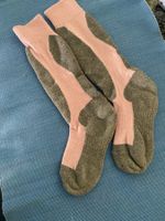 Damen - Wintersocken grau-rosa Grösse 35-38