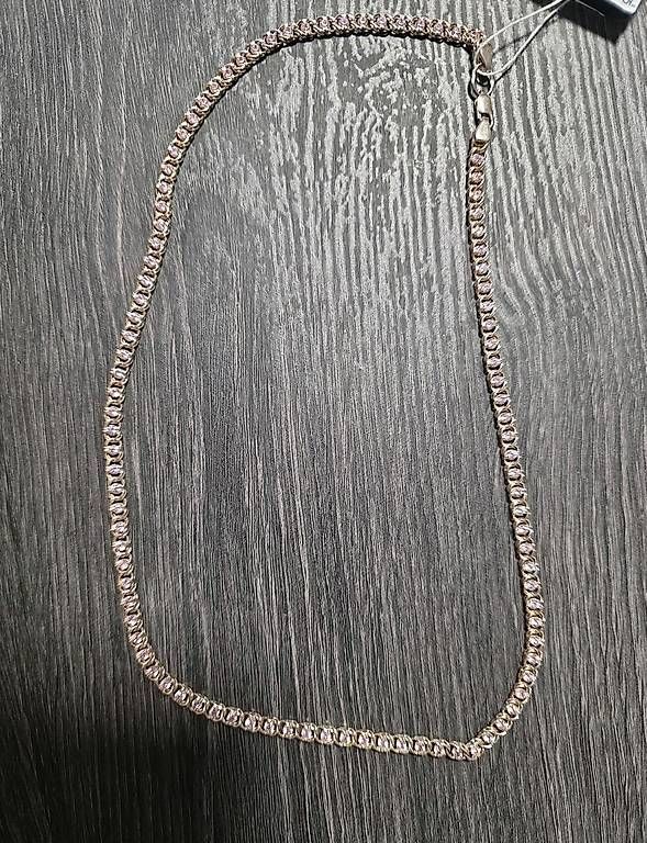 Catenine: 925 Silberkette mit pinken Steinen  50 cm – Usato da Hölstein venduto da dmi_my97
