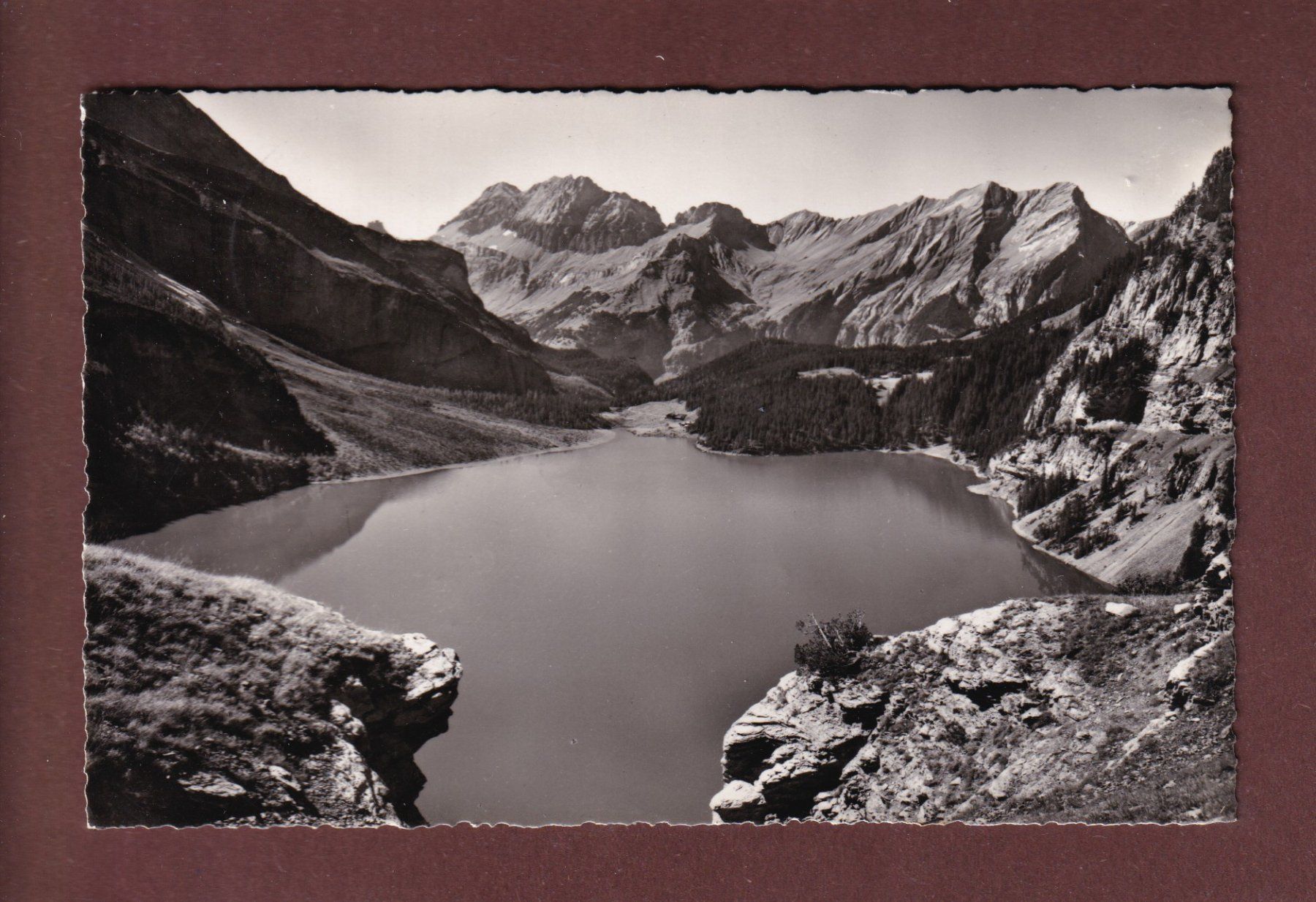 Ansichtskarten: OESCHINENSEE - 1952 – Gebraucht aus Pully von nicecards-shop