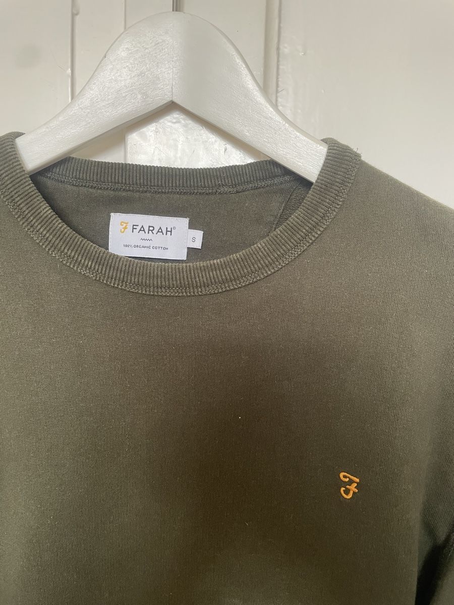Maglioni & Felpe: Farah Sweatshirt Herren Gr. S olive – Usato da Zürich venduto da TheWickerman 2