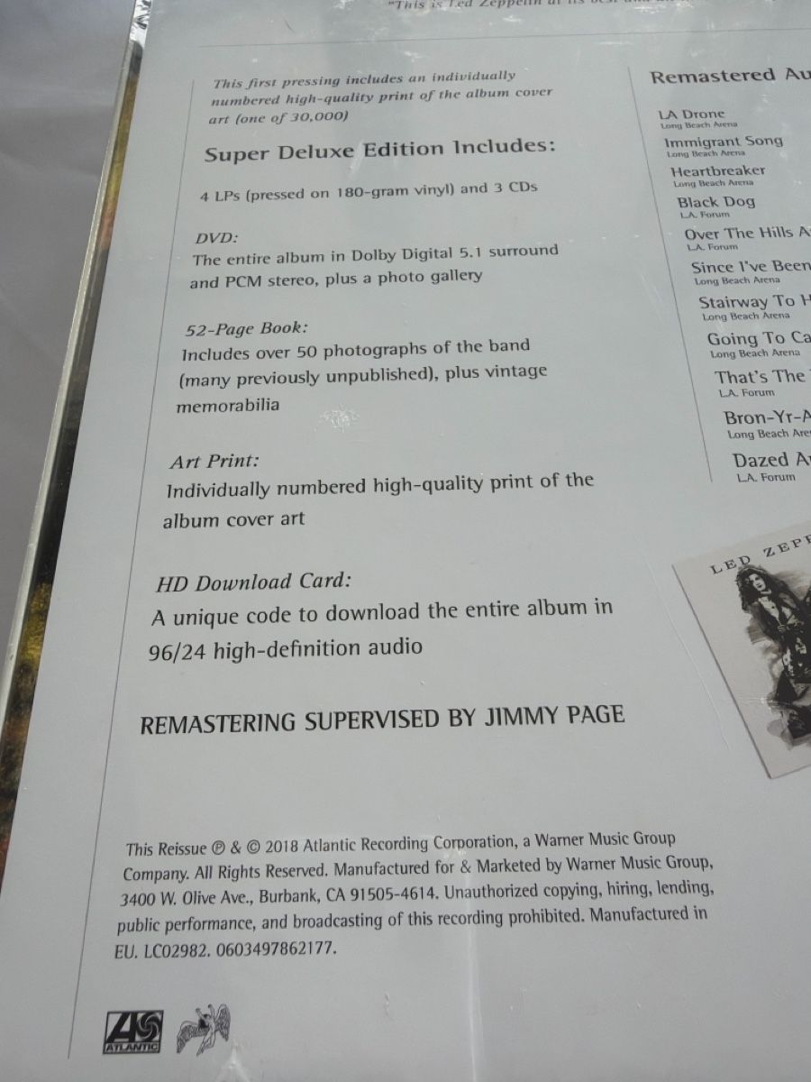 Dischi in vinile: Led Zeppelin - How the West Was Won, Super Deluxe Box Set – Nuovo e nell'imballaggio originale da Schaffhausen venduto da Sonne25 4