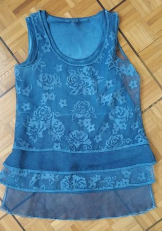 Tunique bleue comme neuve/Tunika blau wie neu