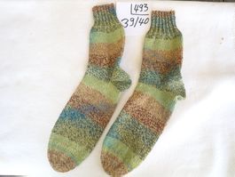 Handgestrickte Wollsocken  Gr.39/40  (493)