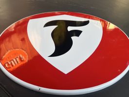 Emailleschild Firestone Logo 54 cm gebraucht