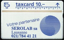 Taxcard 302L_98296 Serolab Lausanne 300 Ex ungebraucht