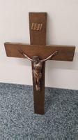 Holzkreuz mit Jesusfigur, Wandkreuz, Antik-Look, Top!