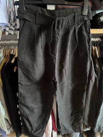 Hose Gr 38, H&M, schwarz, Lyocell