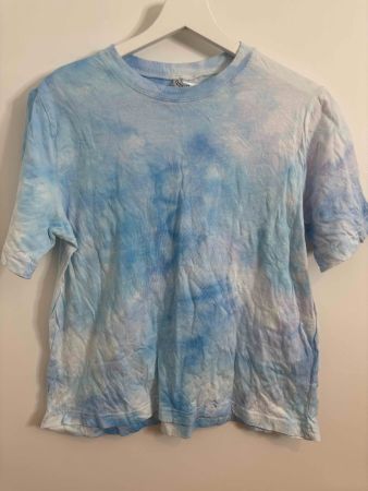 Batik Shirt Blau, Grösse M (EUR 40-42)