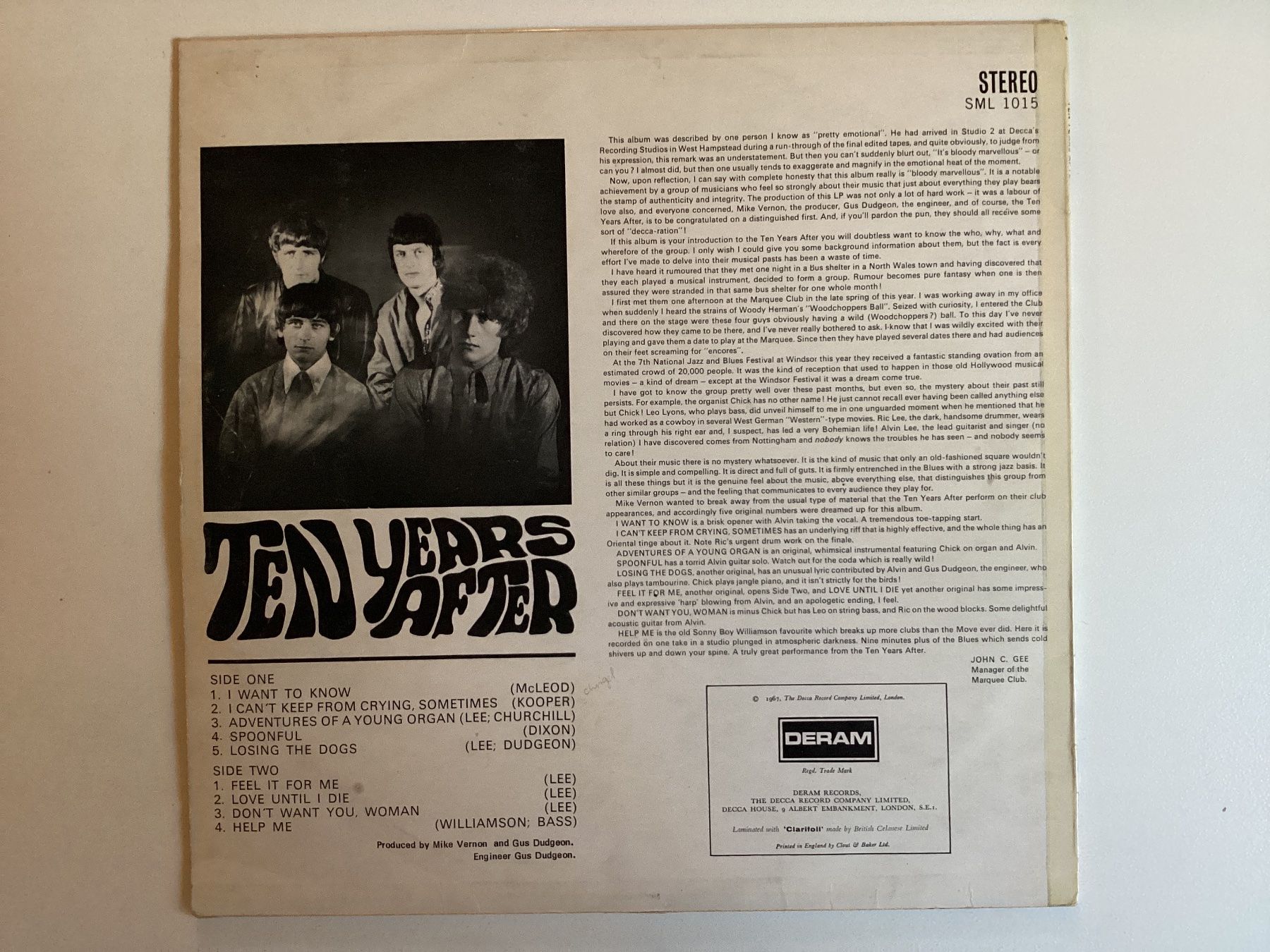 Dischi in vinile: Ten Years After LP – Usato da Gutenswil venduto da Hamzian 1