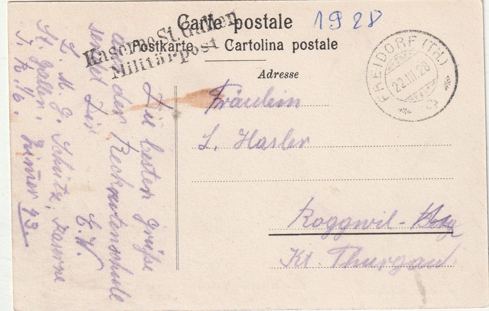 Cartoline postali: 6 Karten Militär – Usato da Lumbrein venduto da made02 8