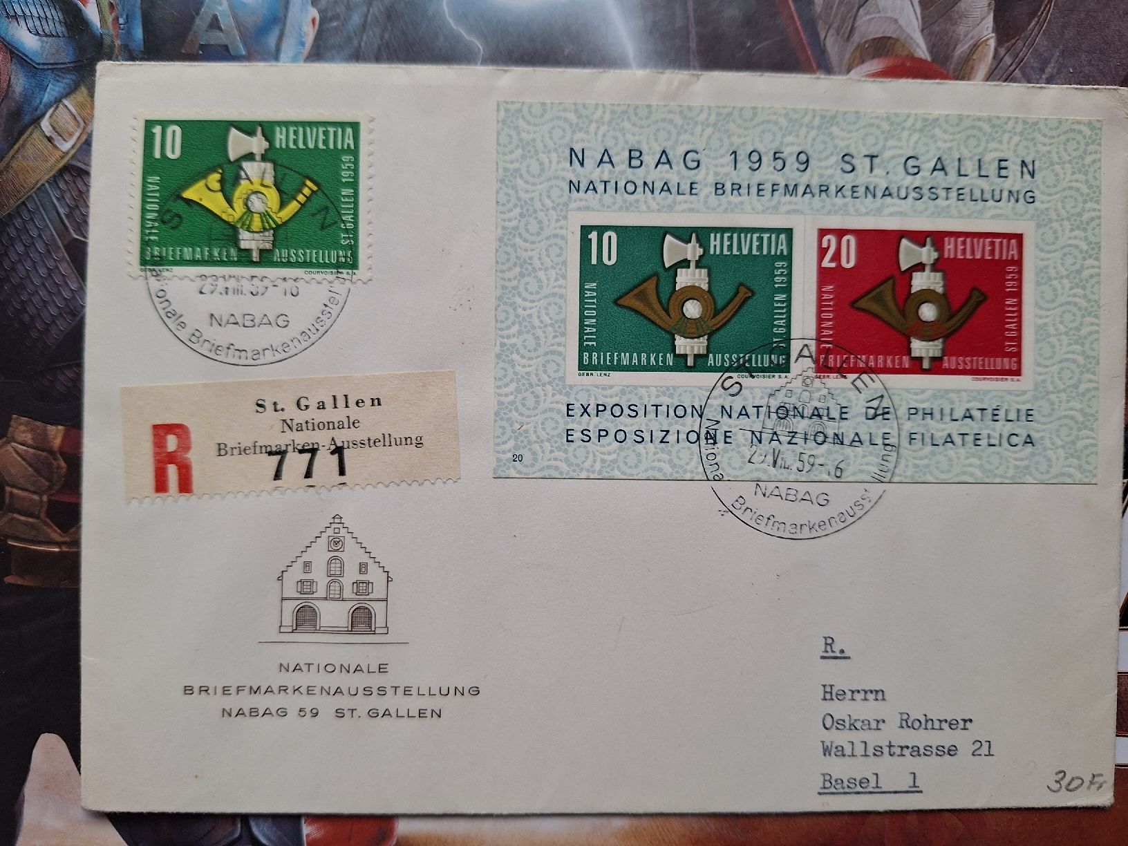 Tutti i francobolli: Nabag 1959 – Usato da Balgach venduto da SIMEON27