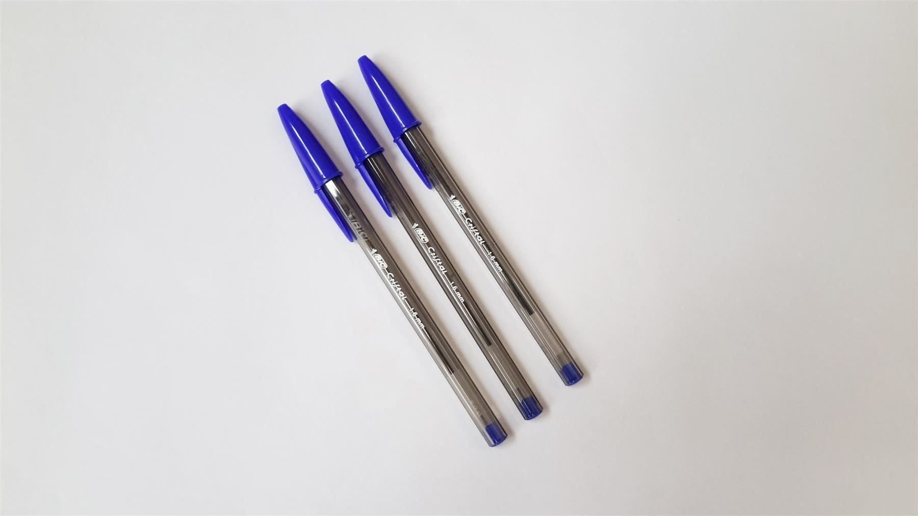 Stifte & Marker: Kugelschreiber, 3er, BIC Cristal blau – Neu und originalverpackt aus St. Gallen von cointec 1