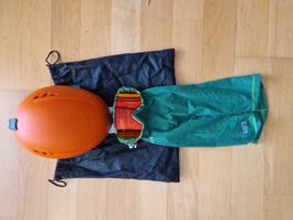 Skihelm Gr. S und Brille