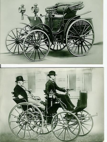 Auto Mercedes Benz Motor Kutsche 1886 2 AK Motiv | Kaufen auf Ricardo