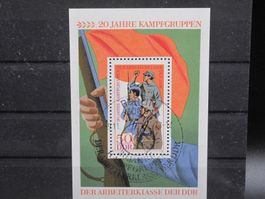 DDR 1973  Kampfgruppen   Block 39 ET
