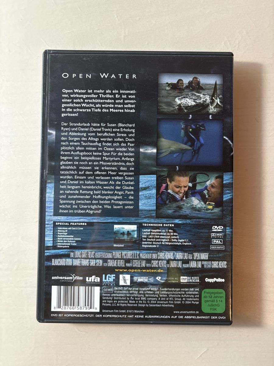Tutti i DVDs: Open Water – Usato da Ruswil venduto da Slivio_ 1