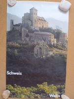 Vintage Plakat WALLIS  Werbung Burgkirche Valeria Sitten