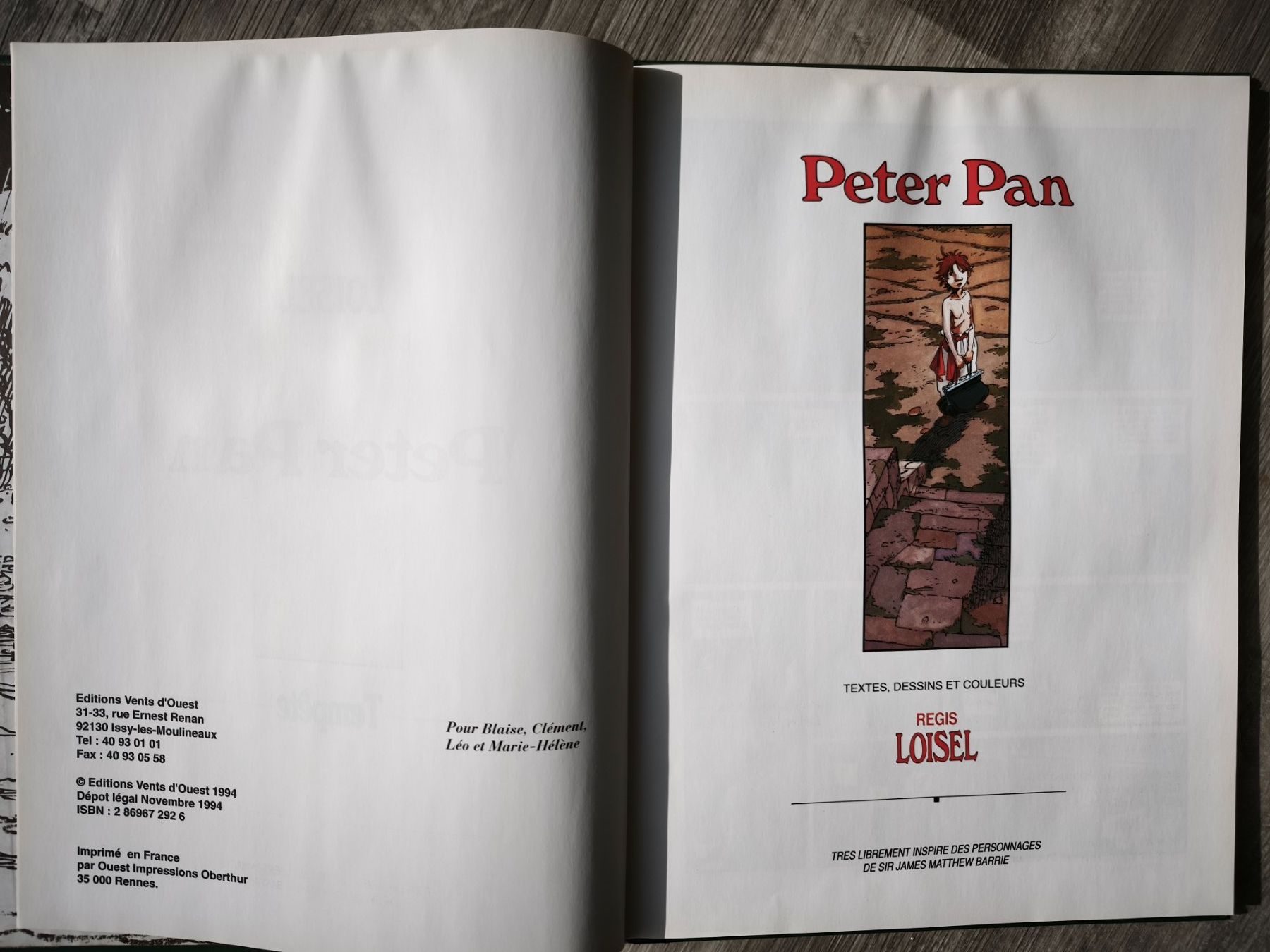 Fumetti: Peter Pan Tempête, Loisel - édition original, parfait état! – Usato da Courroux venduto da petit-chevreuil 4
