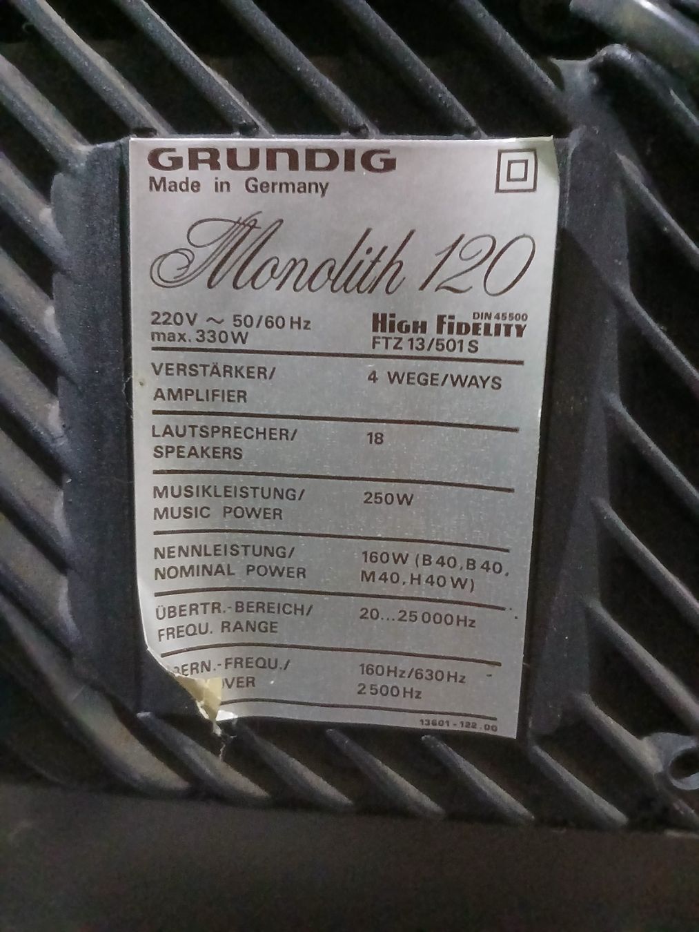 Grundig Lautsprecher: GRUNDIG MONOLITH 120 – Gebraucht aus Goldach von kor_rt92 8