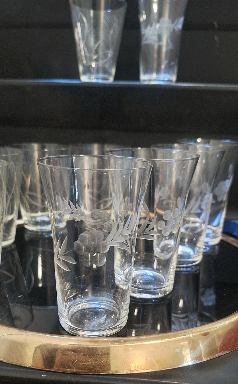 Bicchieri: 2x 5 Gläser Set vintage / geschliffen – Usato da Emmenbrücke venduto da abu_9mj8 1