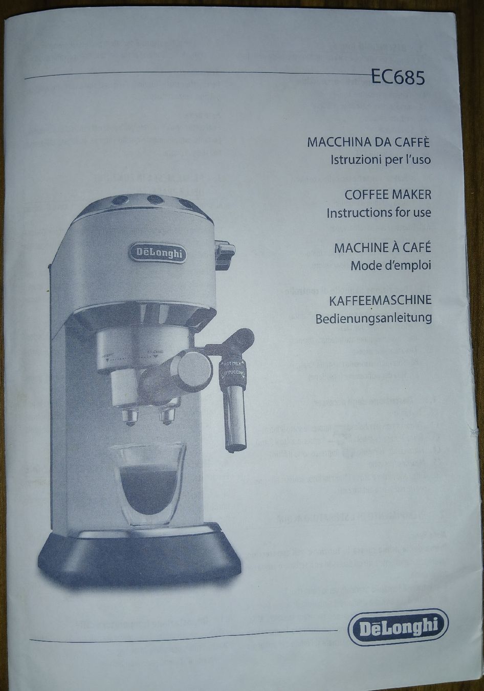De'Longhi Macchine per caffè & Macchine per espresso: Kaffeemaschine mit Mühle Komplettsatz – Usato da Weesen venduto da avs07 3