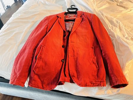 Herren Sakko RNT23 Jeans rot Grösse XXL guter Zustand