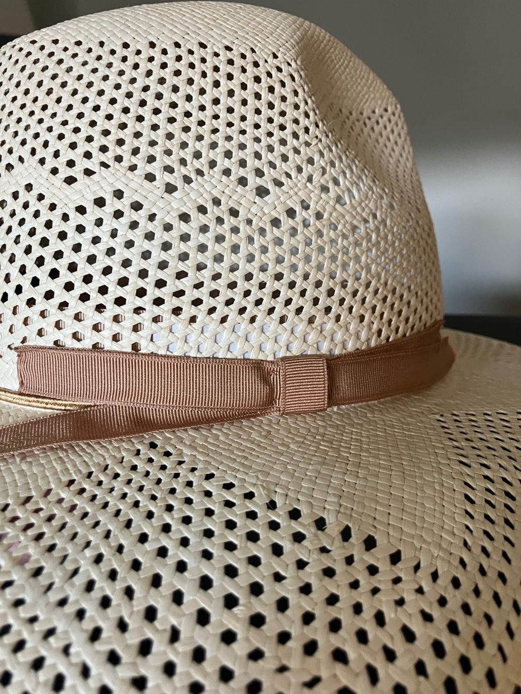 Borsalino Copricapi, berretti & cappellini: New Borsalino straw hat Gr. L – Nuovo e nell'imballaggio originale da Zürich venduto da DrODrMo 2