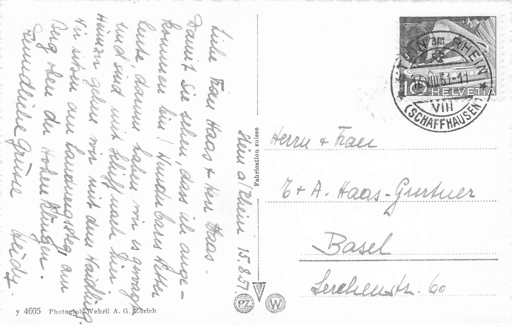 Cartoline postali: Stein a. Rh. – Usato da Biasca venduto da Blenio71 1