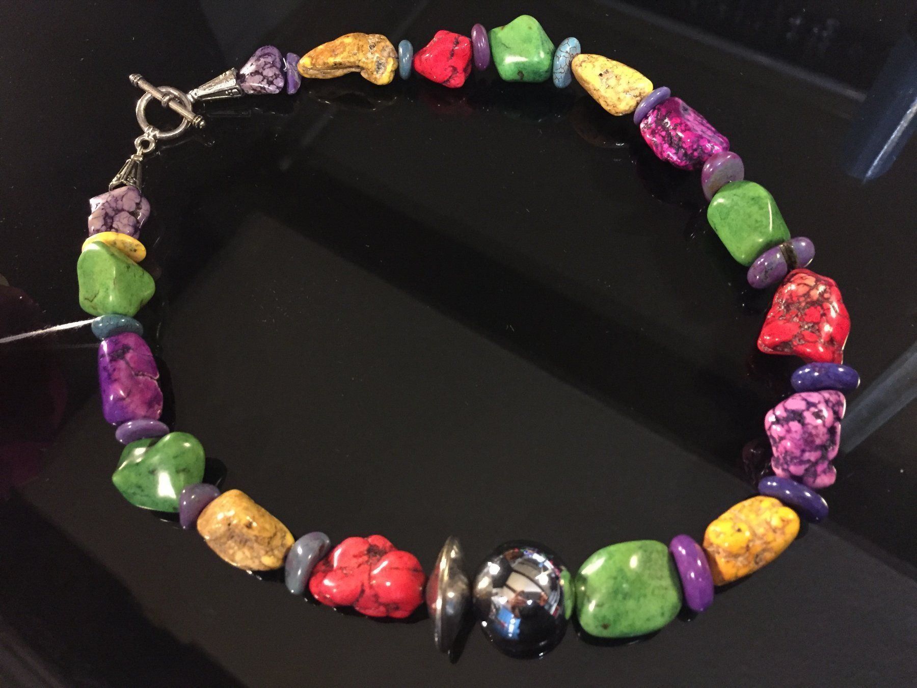 Catenine: Unique Collier / Kette aus Magnesit – Nuovo (secondo la descrizione) da Schaffhausen venduto da uniqueketten 4