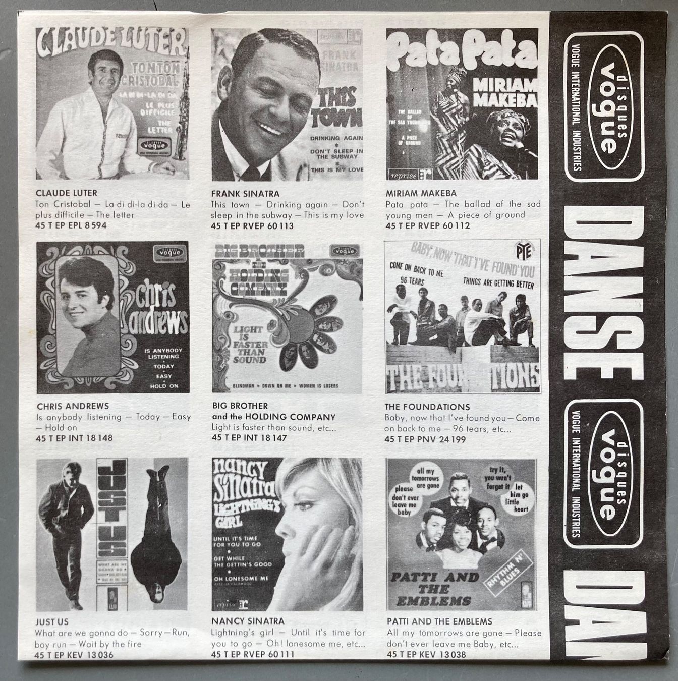 Schallplatten: GEORGETTE PLANA - ZAZA – Gebraucht aus Poliez-Pittet von Newtown-Records 3